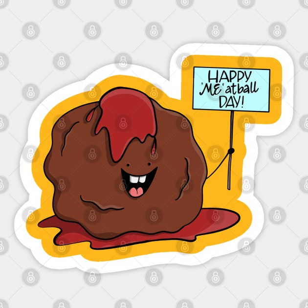 National Meatball Day Sticker by pizzwizzler